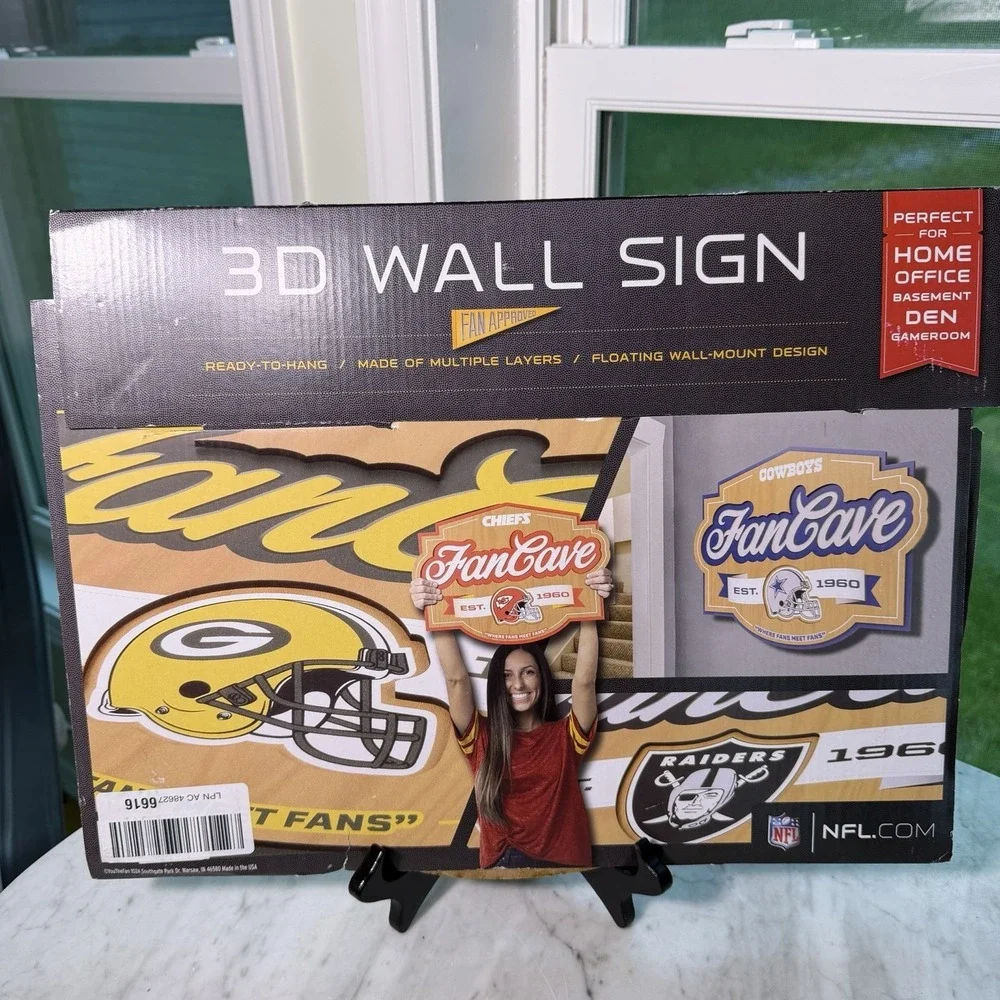Dallas Cowboys NFL Officially-Licensed 3D Wall‎ Art Floating Design Fan Cave